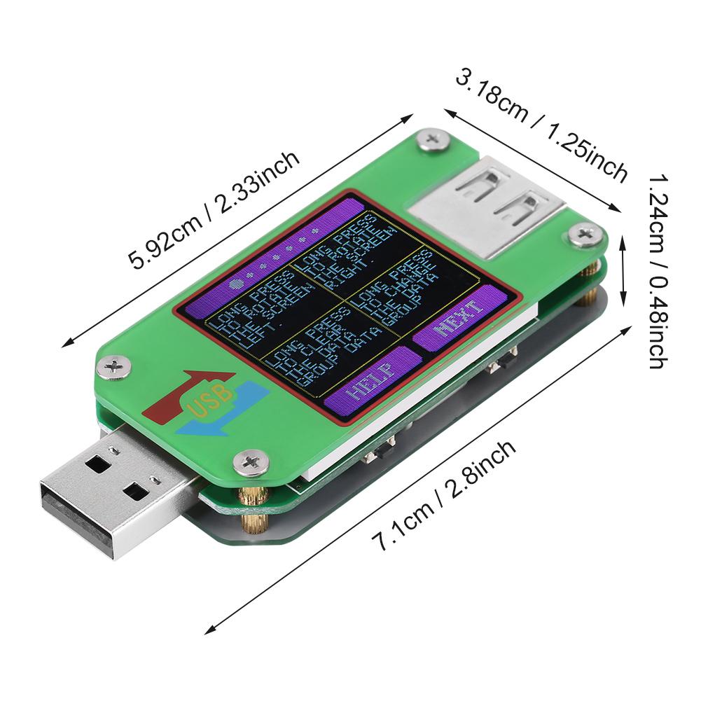 USB 2.0 Color LCD Display Tester Voltage Current Power Meter Energy Capacity Charge