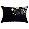New Black Gold Series Christmas Peach Skin Print Waist Pillow Cover Home Accessories Cushion Cover Sofa Cushion Cover