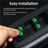 Universal Car Luminous Window Switch Sticker 18 Pieces Fluorescent Door Control Button Decal Auto Interior Decorative Mod Access