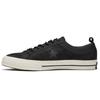 One Star Series Classic Versatile Low-Top Canvas Shoes Unisex Grey and Black