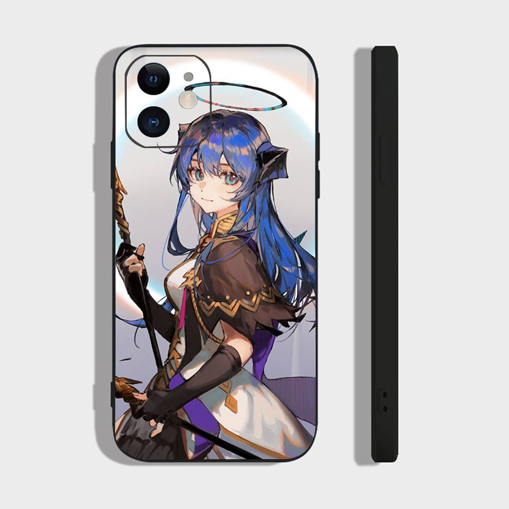 Mostima Animated Game A-Arknights Phone Case For IPhone 17 Air 16 15 14 13 Pro Max 11 12 Black Silicone Cover