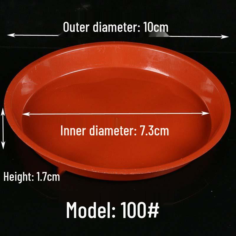 Thickened Round Plastic Flower Pot Water Tray - Large Draining Base for Succulents & Golden Pothos.