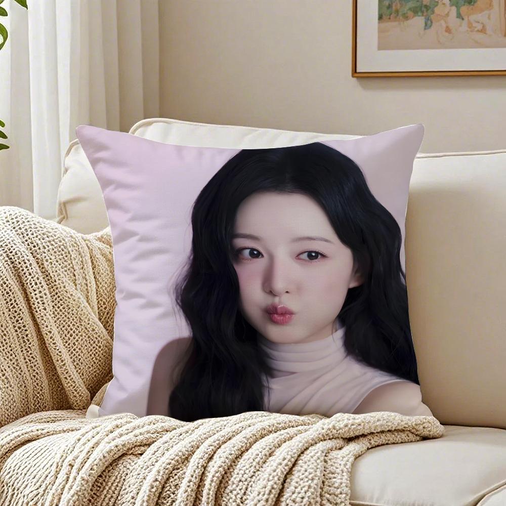 Kim Ji Won Queen of Tears Cushion Cover Linen Minimalist Soft for Sofa Bed Home Room Decor