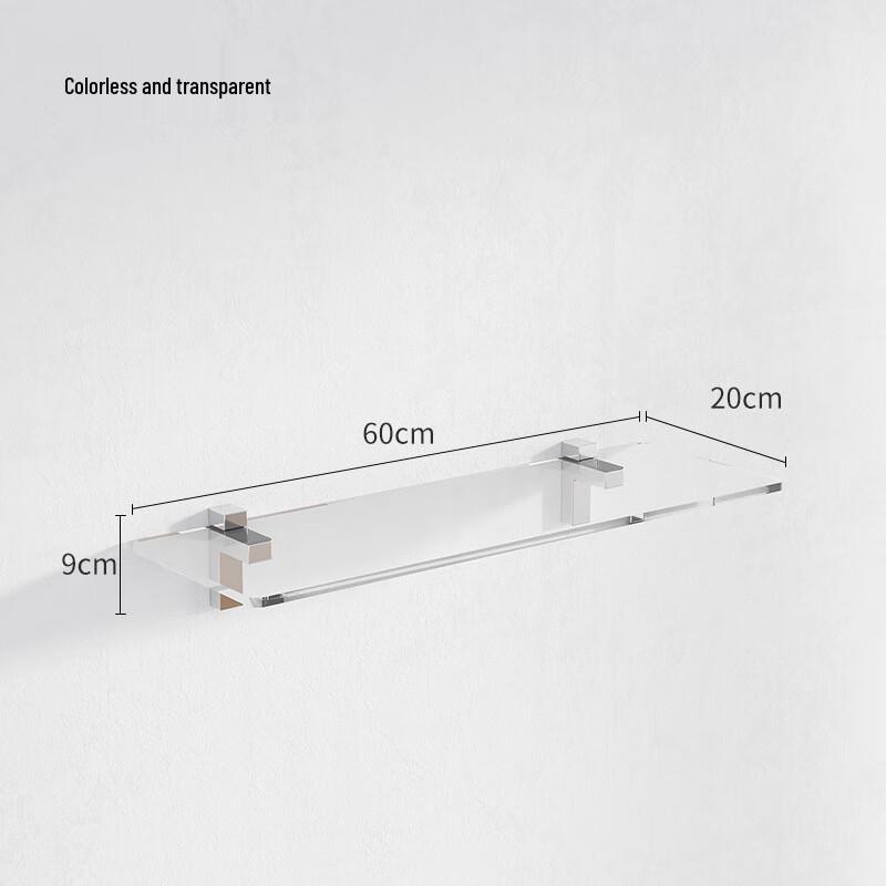 Прозрачная акриловая плавающая полка