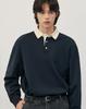 WORK ON BODY OFF Cotton Semi-Overfit Pique T-Shirt [Navy]