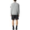 Stone Island Logo Sleeve Badge Solid Color Knit Sweater Men sweater Gray L2S155100040S00A3V0M60
