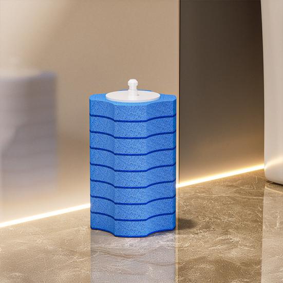 Disposable Toilet Brush Head with Sealed Odor-Proof Storage Bucket Wall-Mounted Ergonomic Handle Bathroom Brush Set