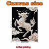 DIY Kylin Pearl Art Painting for Home Wall Decor Pearl Gem Paintings Picture Arts Craft  for Adults/Beginners Gift Idea Home Decor Without Frame