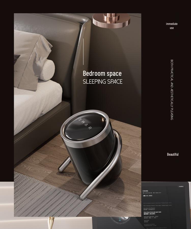 Nouvelle poubelle inclinée Luxe - Minimaliste moderne pour le salon, la chambre à coucher, la salle de bain, la cuisine.