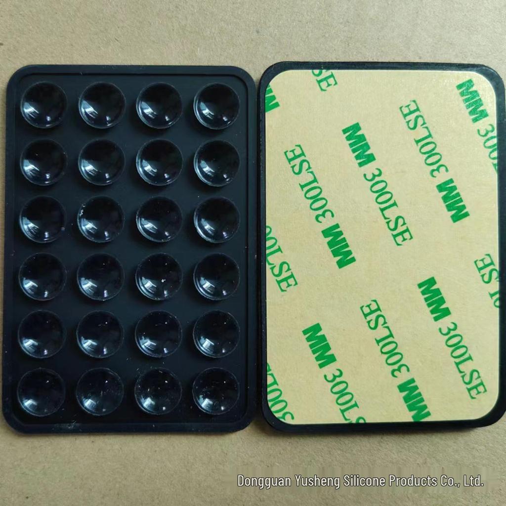Square 24-Hole Thickened Silicone Phone Holder Suction Cup Sticker