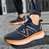 Autumn Men's Sports Shoes Running Shoes Flying Woven Breathable Running Shoes Fashionable Light Mesh Casual Shoes