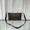 Minimalist Woven Genuine Leather Crossbody Bag Small Square Purse With Quilted Design Women