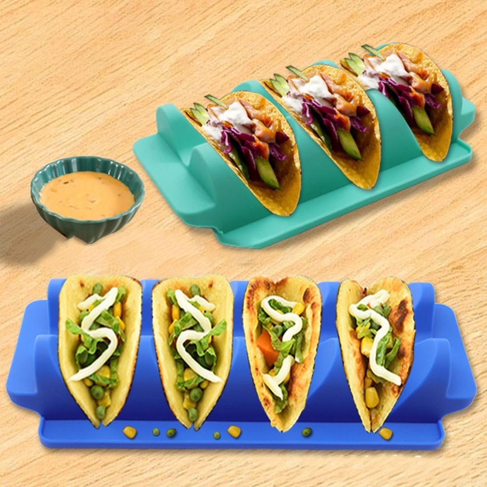 Shell Baking Rack Silicone Taco Trays Taco Holder Stand