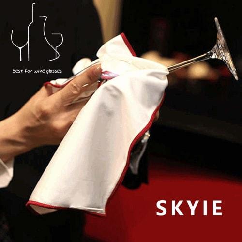 SKYIE Glass Towel, Microfiber Polishing Cloth for Glass