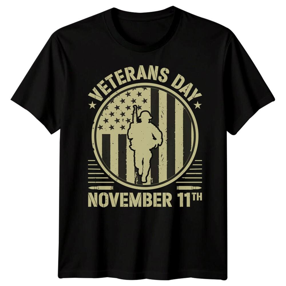 Семейная футболка с принтом  Солдат-Ветеран День Д  1944 Вторая Мировая Война Нормандия Военная#DD S