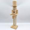 1/2/3Pcs 25/38CM Christmas Wooden Unfinished Nutcracker Figurine DIY Blank Unpainted Soldier Figure Holiday Party Ornament Decoration