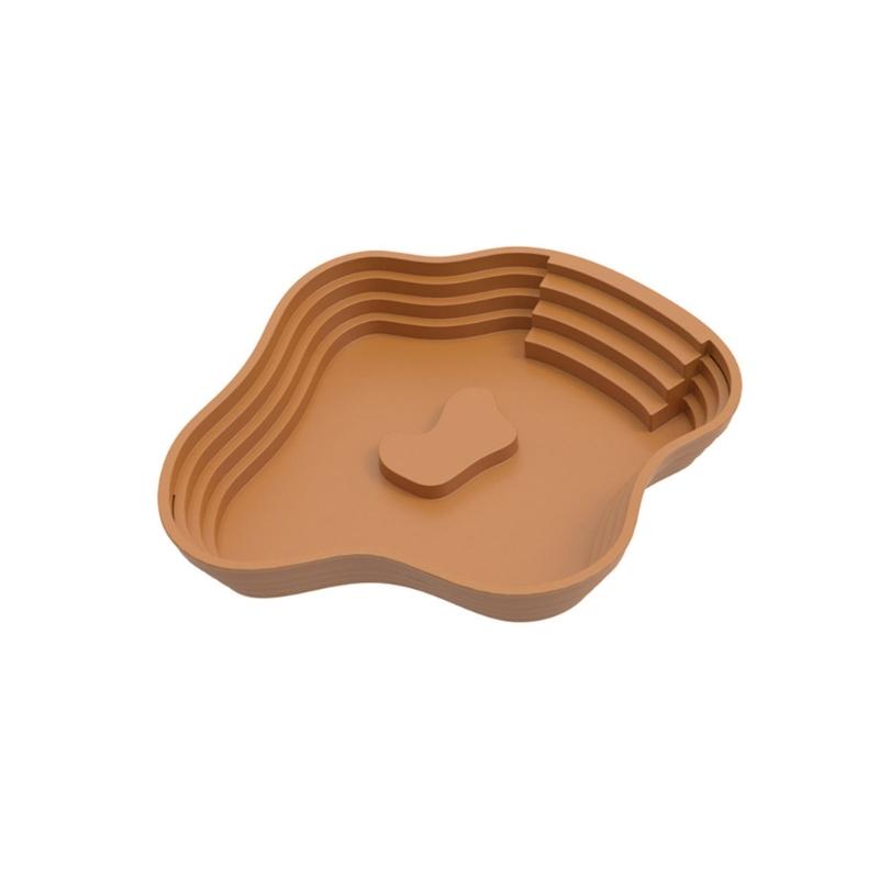 Reptiles Animal Feeding Plate Durable ABS Construction Shallow Water Dish For Turtles Lizards