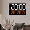 Digital Clocks Wall Clock Date/Week/Temperature Display 2 Alarm Clocks Contemporary Bedroom Alarm 11" Large Screen