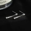 2026 New Trend: High-End 925 Sterling Silver Zirconia Tassel Stud Earrings for Women