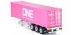 Kyosho Original UD Quon GK Nippon Trex Container Finished Product KS03939B 1/43 Semi-Trailer (White/ONE Container)