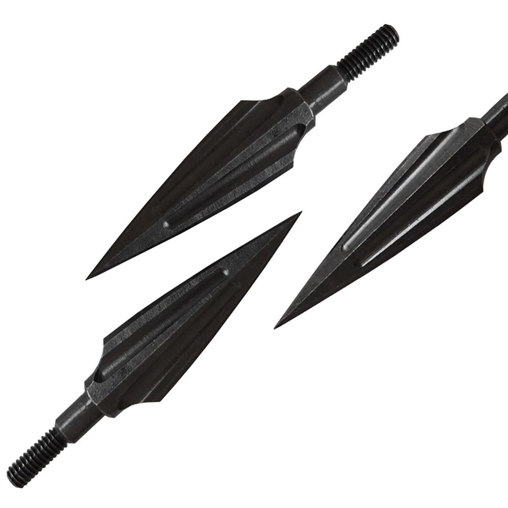 Buy 6 Pcs Metal Archery Arrowheads 125 Grain Broad Head Tips Arrows for