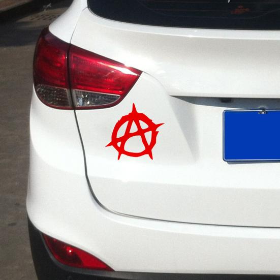 Anarchy Symbol Car-Styling Window Decals Truck Body Sticker Reflective Decor
