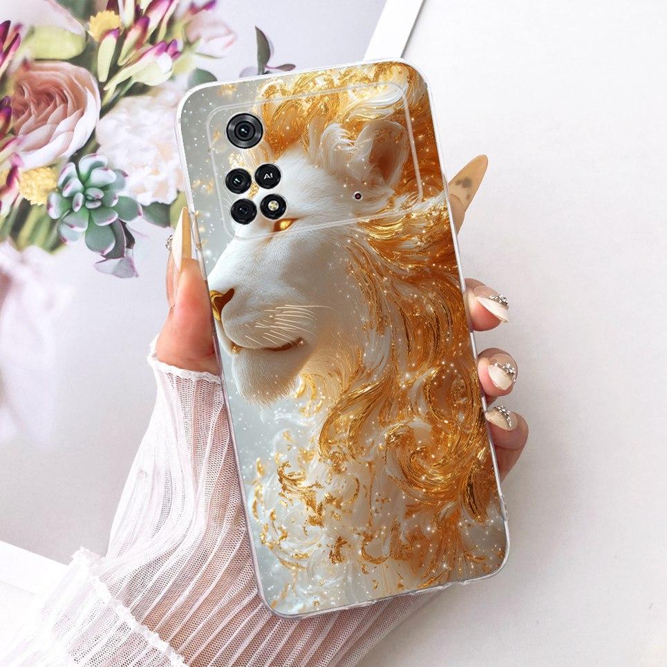 For Xiaomi Poco M4 M4Pro M4 Pro 4G 5G Phone Case Chinese Dragon Cute Cat Cartoon Pattern Casing Soft Clear Silicone Back Cover