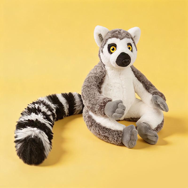 Madagascar Ring-tailed Lemur Plush Toy - Children s Companion Gift 25 cm, 0.27 kg