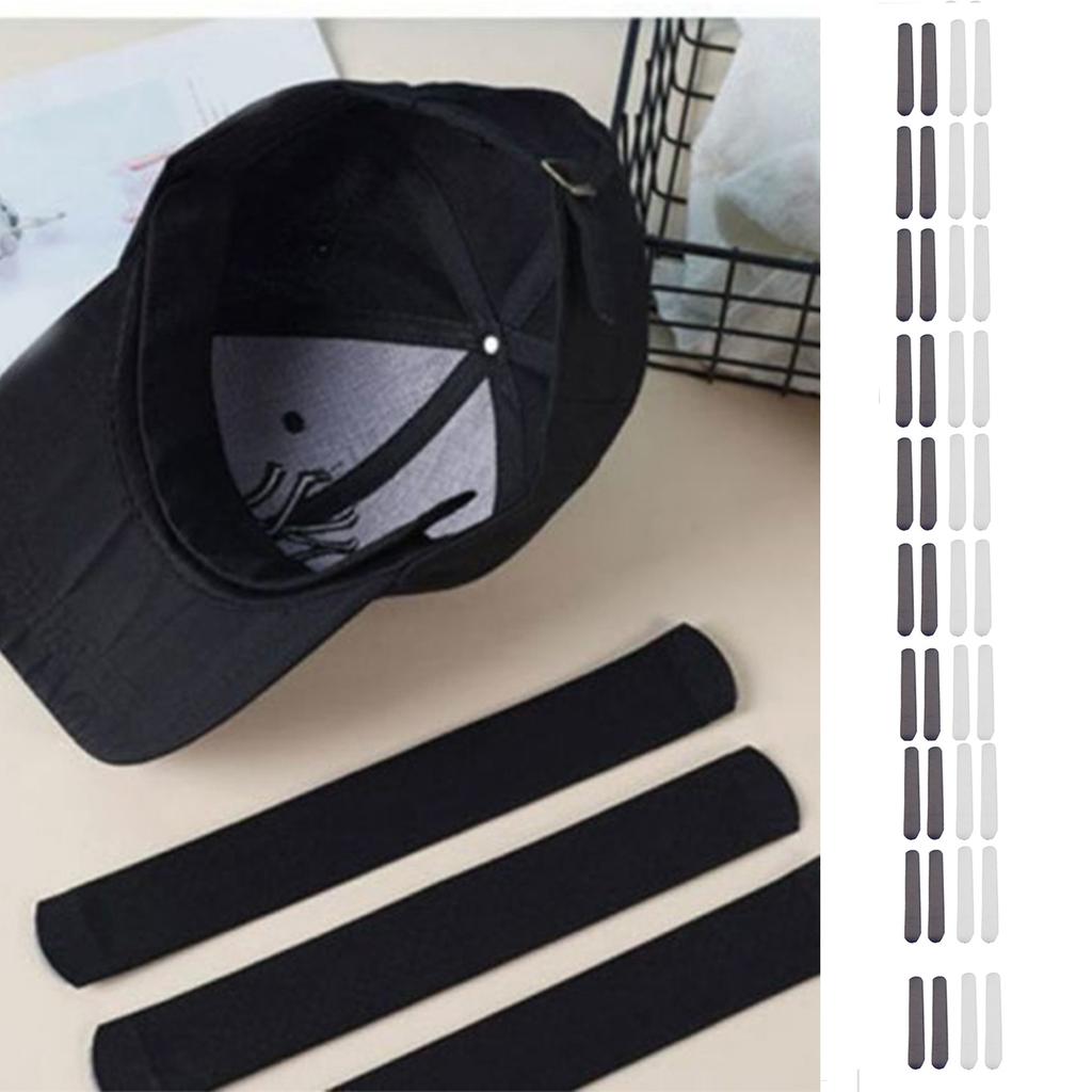 50Pcs Disposable Forehead Sweat Pad Adhesive Hat Liner Inserts Sweat Absorbing Strips for Running Caps Shirt Collars