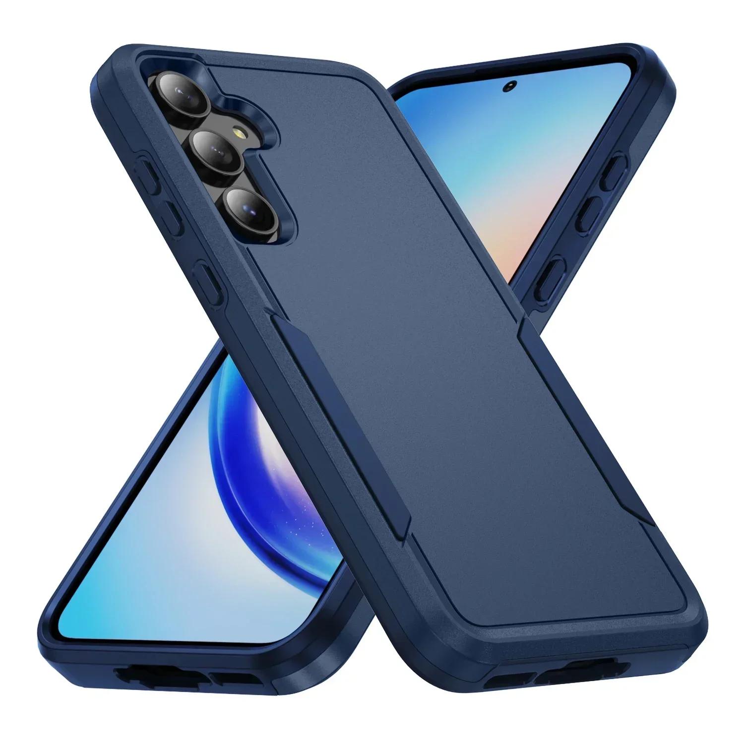 

Чохол для Samsung Galaxy A56 A36 A26 A16 A06 A55 A15 A35 5G A54 A14 A24 A53 A05S Надміцний Міцний Захисний Протиударний Чохол Galaxy A26 5G синій