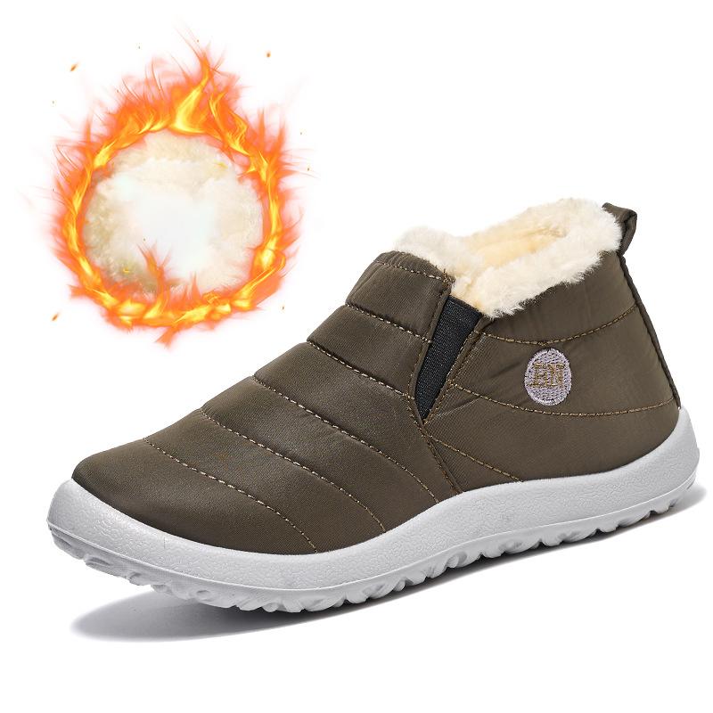 

Женские ботинки Снежные Уличные Мужская обувь Большой размер Мужские Зимние ботинки Плюшевая обувь Мужские Водонепроницаемые Мужские ботинки Мужская обувь Рабочая обувь 45EU/CN46 зелёный