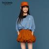Tao Town Girls' Long-Sleeve Fashionable Loose Top - Versatile Spring/Autumn 2025