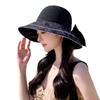Korean Version of Outdoor Travel Foldable Breathable Sun Protection Bow Fisherman Hat Hat Women Summer New Knit Sun Protection