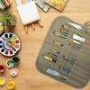 22 Löcher Roll Art Federmäppchen Pinsel Tasche Leinwand Studenten Federtasche Pinsel Kunst Aufbewahrungs Halter Schreibwaren Zubehör