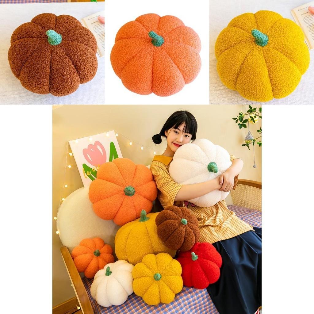 Cute Plush Pumpkin Pillow For Halloween And Home Decoration Soft And Skin-friendly Fabric