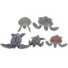 8X7.5cm Assorted Color Toy Playsets 10pcs Simulated Lovely Sea Turtle L Models Mini Sea Creature Mod