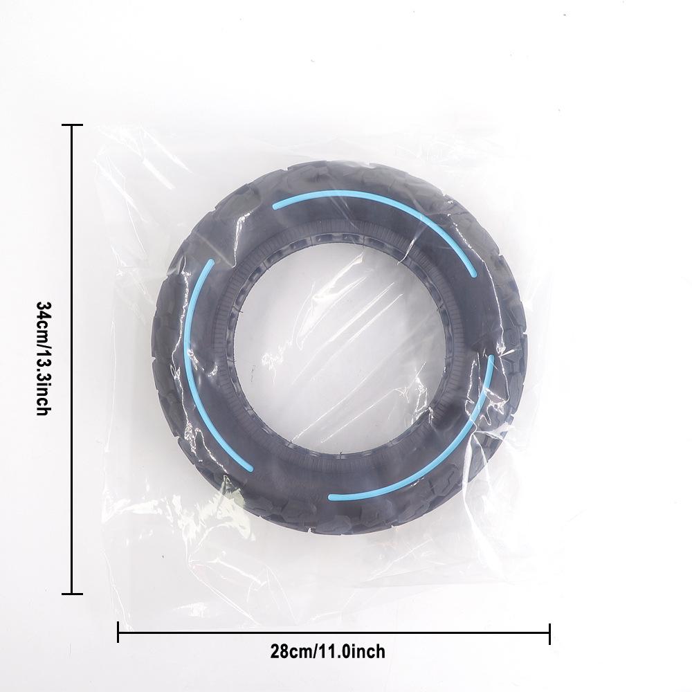 10X3.0 255x80 Solid Rubber Tire for ZERO10X/Kugoo Electric Scooter - Honeycomb Puncture-Proof Design