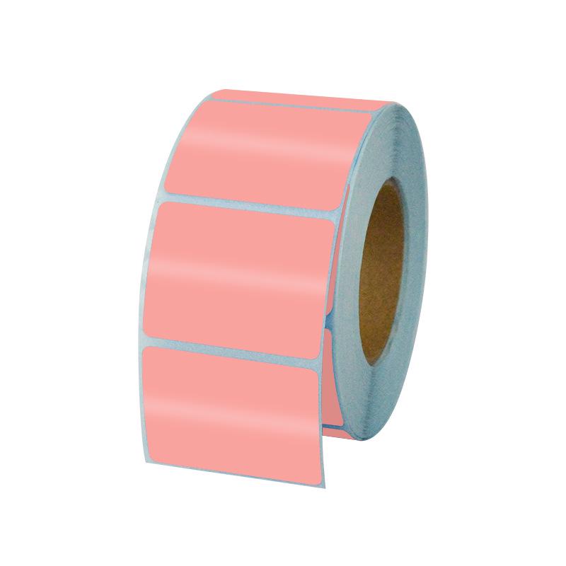 

Multi-Color Thermal Label Paper: Waterproof & Oil-Proof Stickers for Barcode Printing - Red, Yellow, Blue, Green, Cyan, Purple, Orange, Pink.
