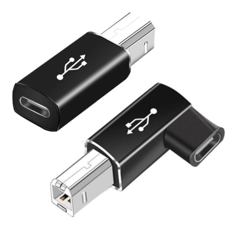 Type C Female To Square Male USB Adapter for Fast Data Transfer Power Adapter for Laptops Mobile Phones Tablets