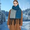 Winter Long Tassels Scarf Men Women Casual Outfit Scarves Outdoor Activity Shawl Scarf Thickened CashmereLike Scarf