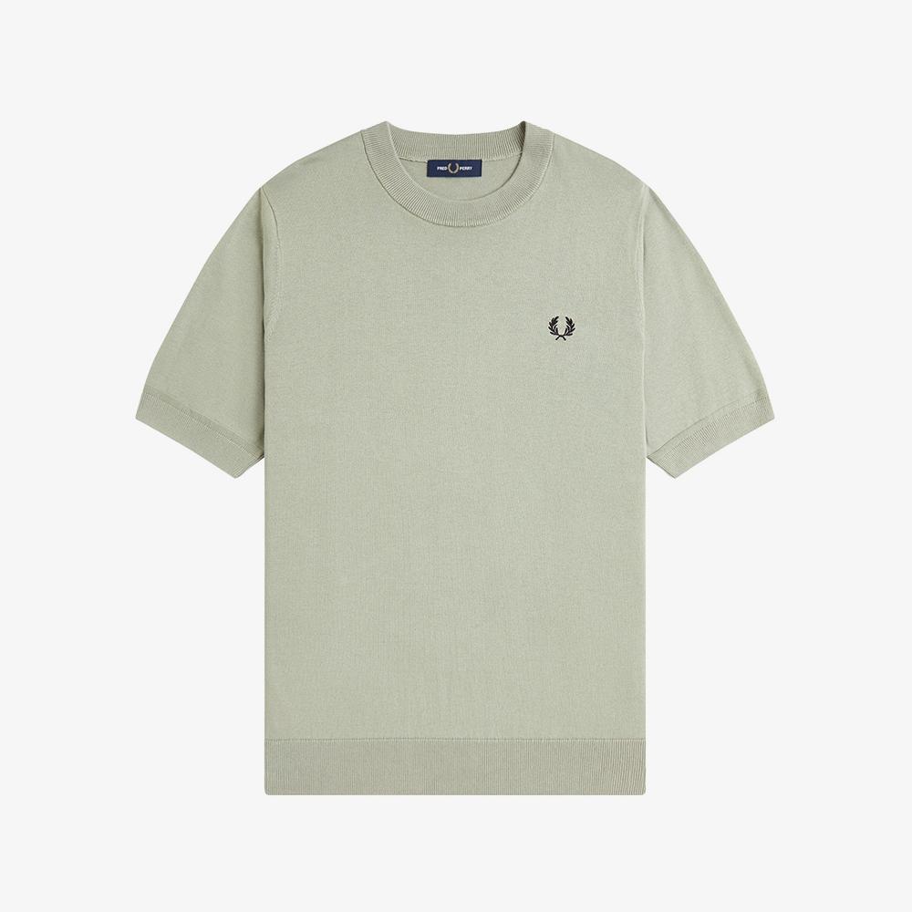 FRED PERRY [Sharp] Cotton Knit T-Shirt - Seagrass Afpm2612322-M37