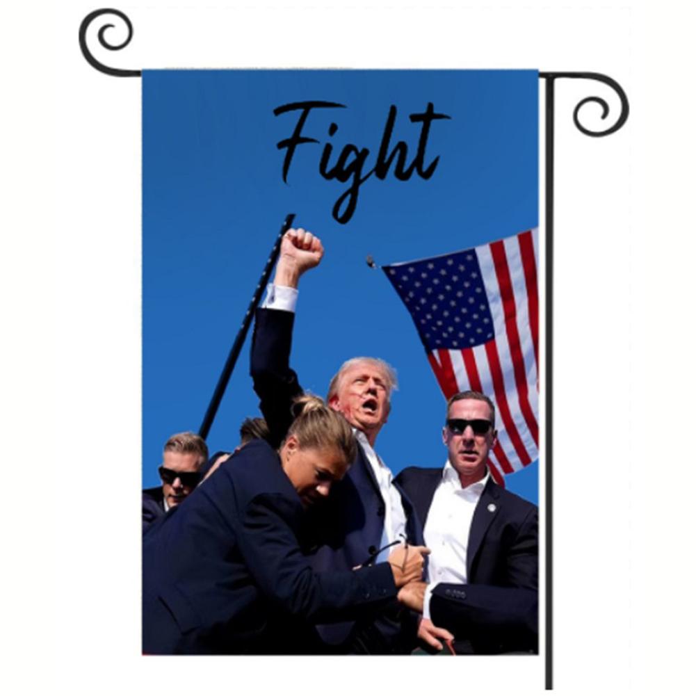 

Дональд Трамп 2025 Садовый флаг Двусторонний Трамп Флаг США Садовый флаг Флаг Трампа Уличное оформление для американских президентских выборов