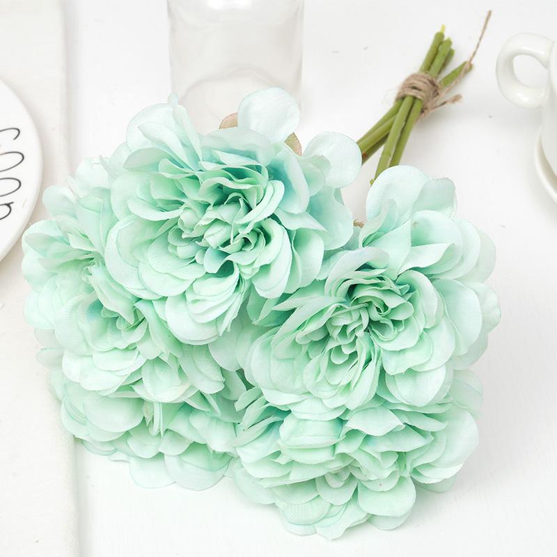 

5 шт. Серые шелковые розы Искусственные цветы Пионы Свадебный букет для вазы Свадебный Домашний DIY Декор Дешевые Искусственные цветы Гортензия Поделки