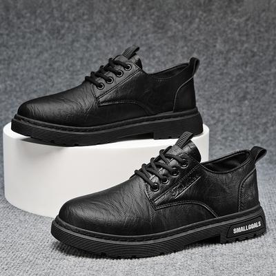 Sommer Herren Casual Anti-Rutsch Anti-Geruch Modische Retro Low Top Lederschuhe Herren Koreanische Version Arbeitskleidungsschuhe Herrenschuhe