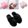 Eye-catching Women's Fluffy Slippers Soft Fur Summer Mules Shoes In Red