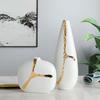 Nordic Small Mouth Vase, Home Decoration, Ceramic, Arts and Crafts, White Flower Vases, Centerpieces for Weddings, Accessories