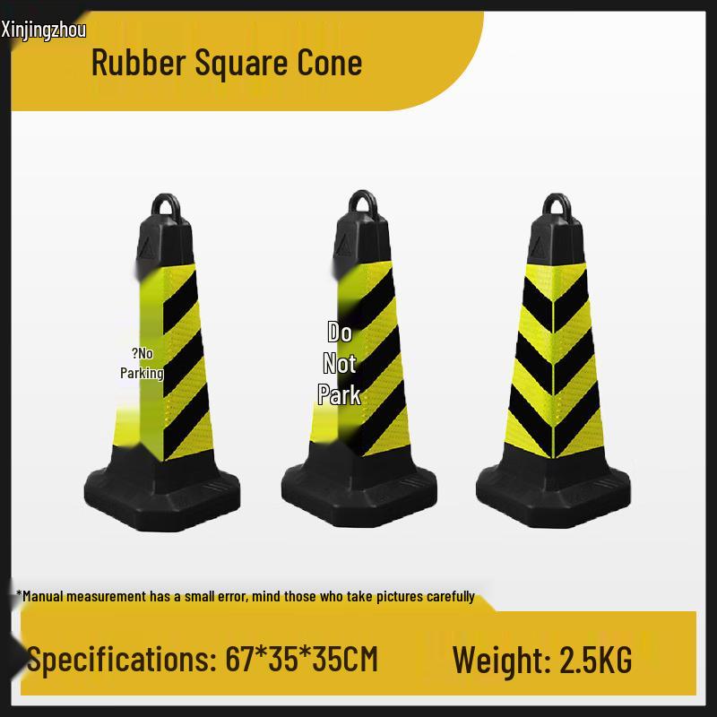 Outdoor Reflective Rubber Traffic Cone