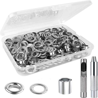 12-mm-Luftösen-Set – 200 Ösen mit Installationswerkzeugen, wasserdichtem Tuch und Zeltschnalle.