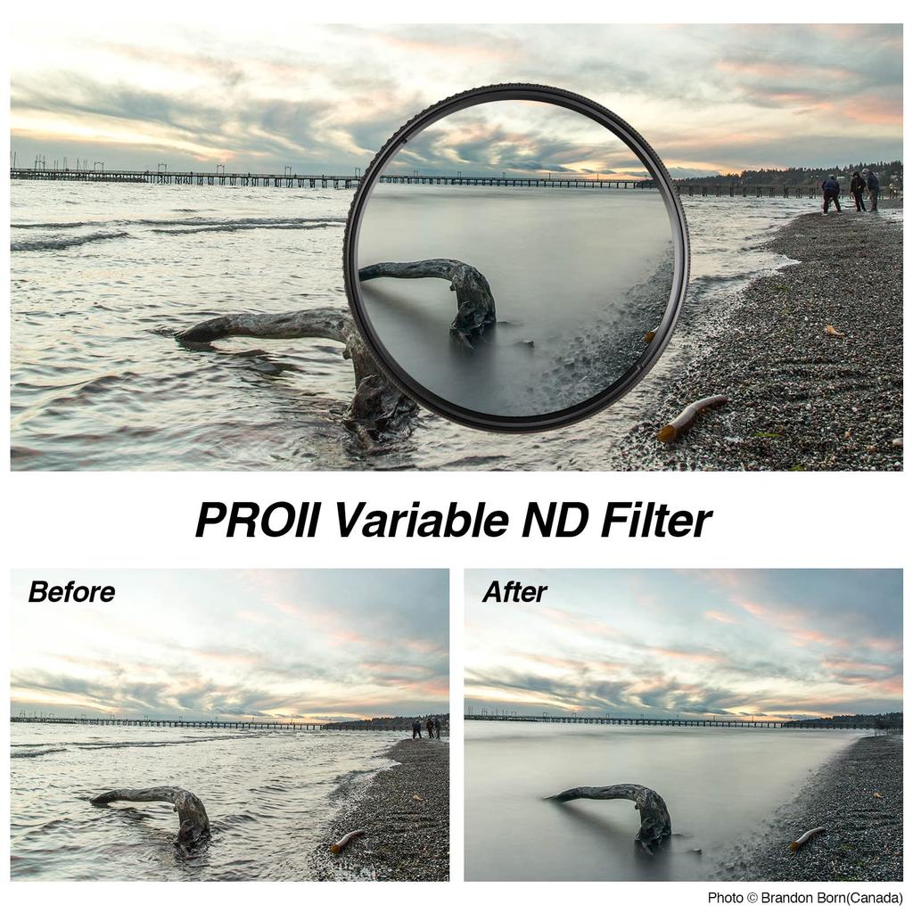 Haida 72mm Variable ND Filter Stop ND Filter ND4 ND8 ND16 ND32 Neutral Density Filter 1.5~5