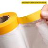 Home Cars and Auto Body Tape and Drape Masking Film Paint Adhesive Protective Film Roll for Covering Skirting Frames